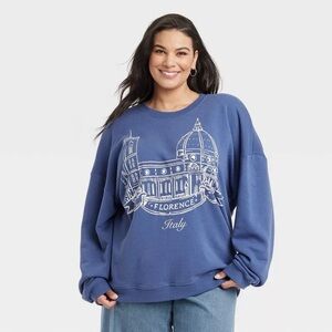 Women's Florence Italy Graphic Sweatshirt - Blue